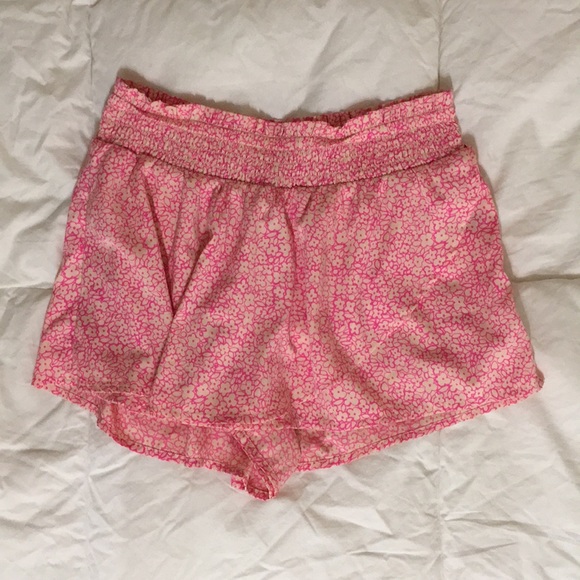 aerie Other - Aerie Floral Pink Sleeping Pajama Skort Shorts